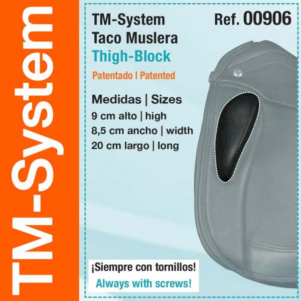 Rodillera Opción Silla ZALDI TM-S Taco Muslera