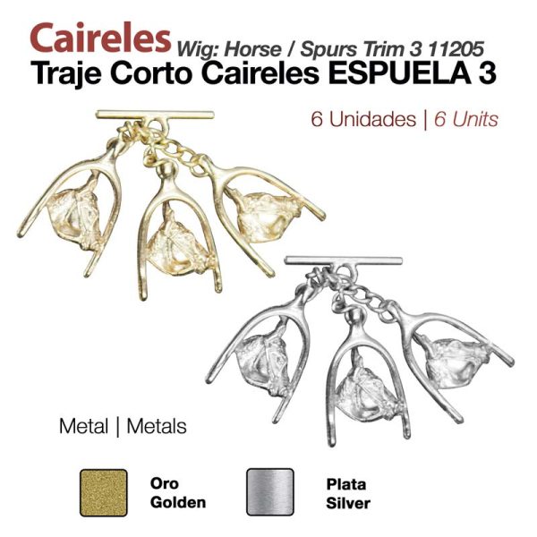 TRAJE CORTO CAIRELES ESPUELA 3 11205 6uds