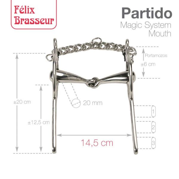 BOCADO FELIX BRASSEUR PARTIDO 004M01 14.5cm