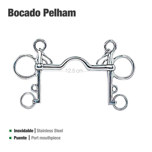 BOCADO PELHAM PUENTE INOX 2125071