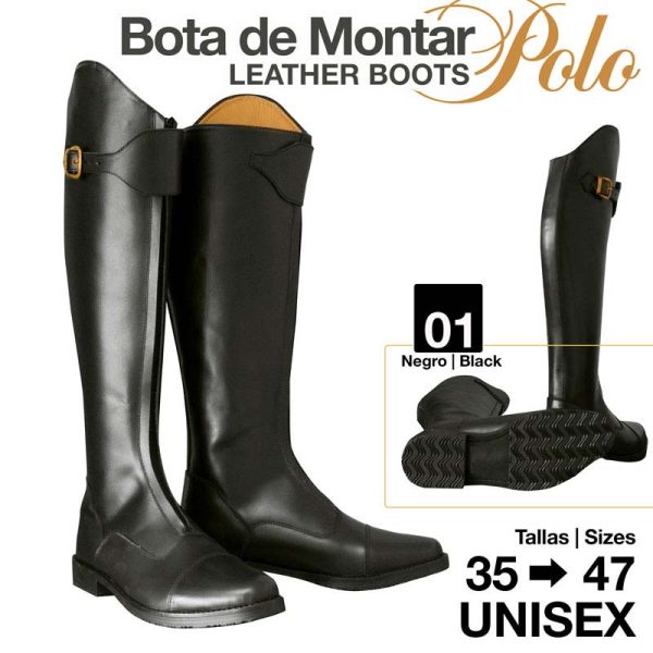 Bota Montar Polo EFL-405 Negro