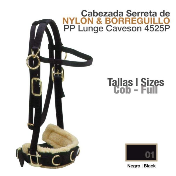 CABEZADA SERRETA DE NYLON & BORREGUILLO