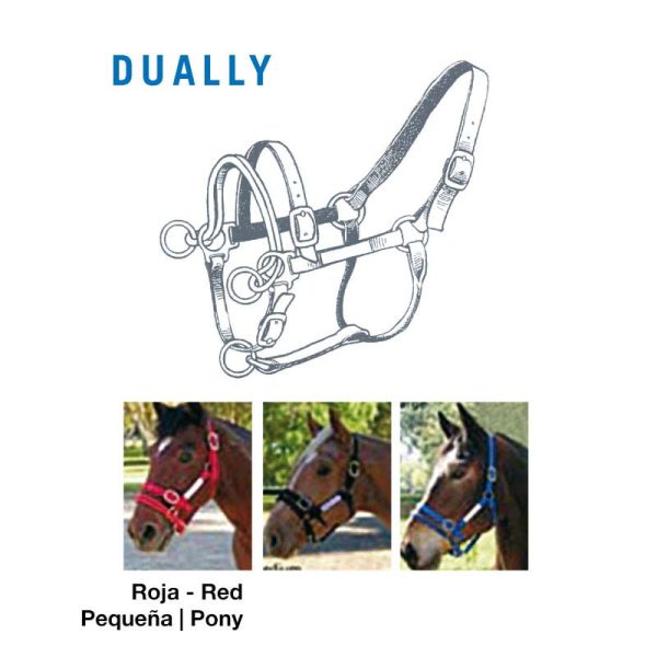 CABEZADA CUADRA NYLON DUALLY