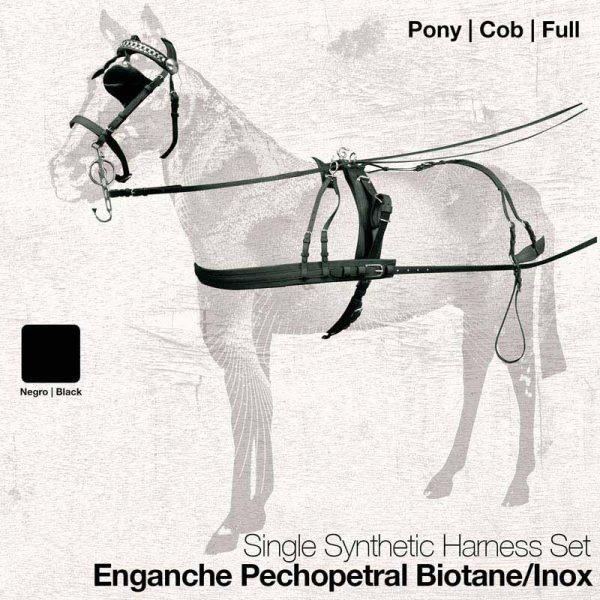 ENGANCHE PECHOPETRAL BIOTANE/INOX SENCILLO