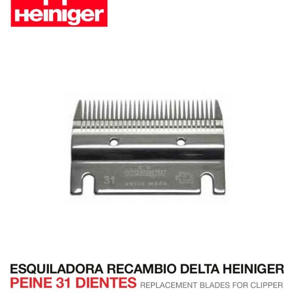 ESQUILADORA RECAMBIO DELTA HEINIGER  PEINE 31 DIENTES