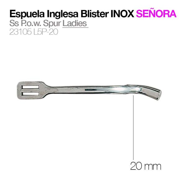 ESPUELA INGLESA BLISTER INOX SEÑORA 23105L5P-20