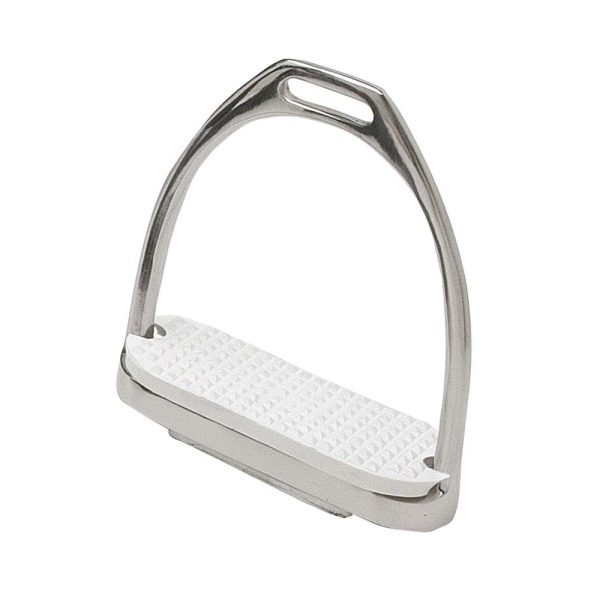 ESTRIBO INGLÉS INOX CON TACO A01-14A 12cm