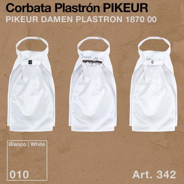 CORBATA PLASTRÓN PIKEUR 187000 342 010 BLANCO