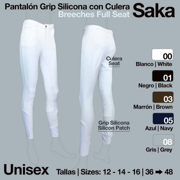 PANTALÓN GRIP SILICONA SAKA CULERA