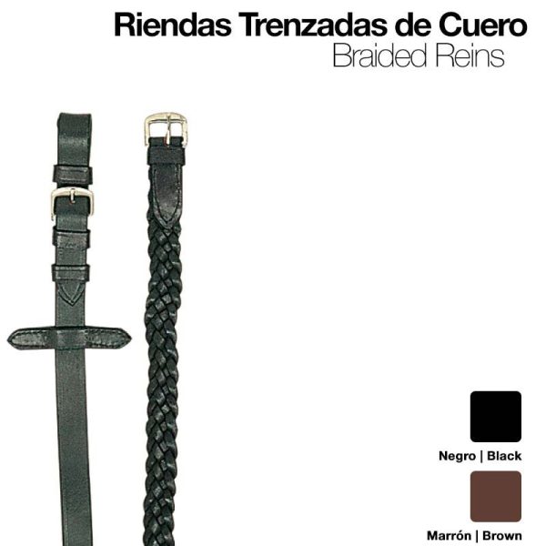 RIENDAS TRENZADAS CUERO 1803