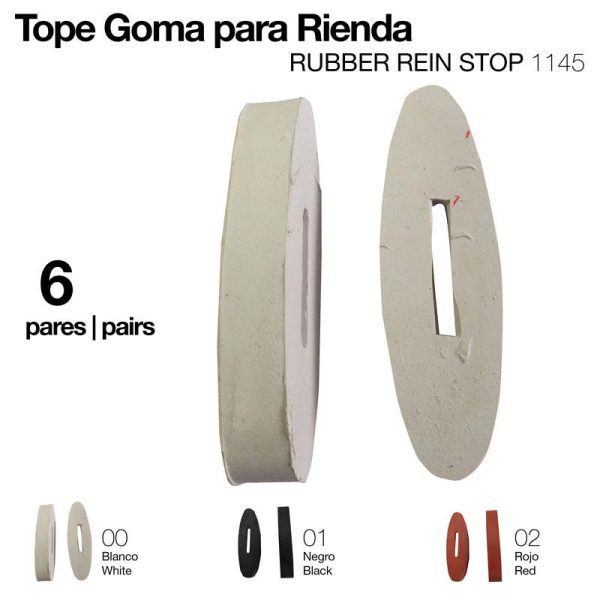 TOPE GOMA PARA RIENDA 1145 6 pares