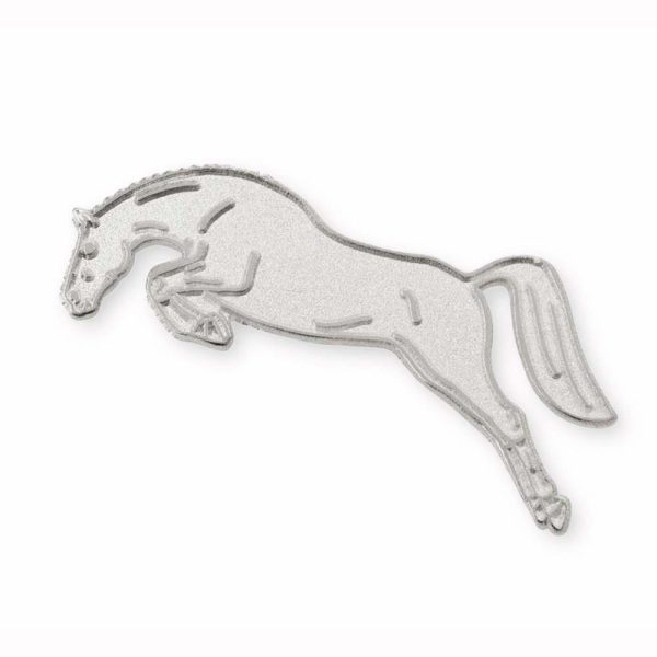 REGALO ALFILER CABALLO SALTO GA00159 PLATEADO