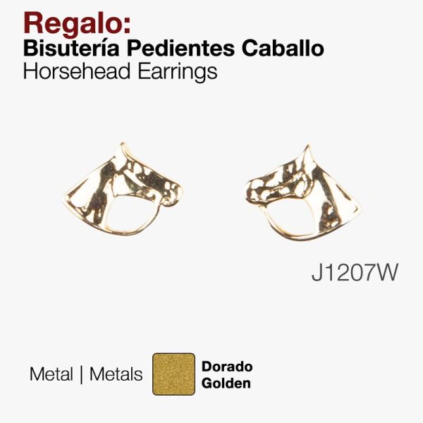 REGALO BISUTERíA PENDIENTES CABALLO J1207W