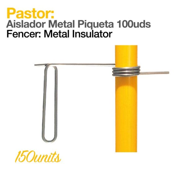 PASTOR: AISLADOR METAL PIQUETA 100uds