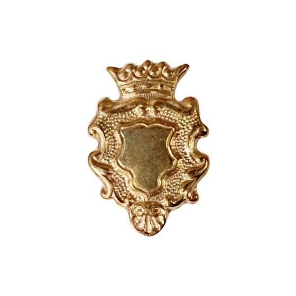 ADORNO SILLÍN BLASÓN CON CORONA