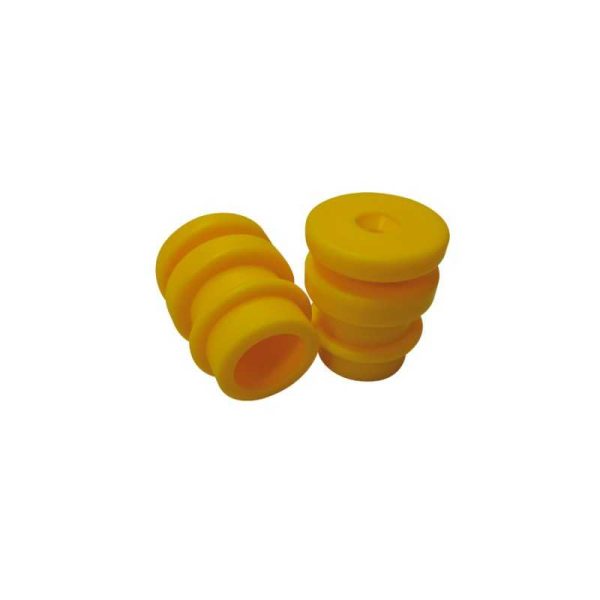 Aislador Nº2 mediano de clavo (caja de 50 unidades) negro o amarillo