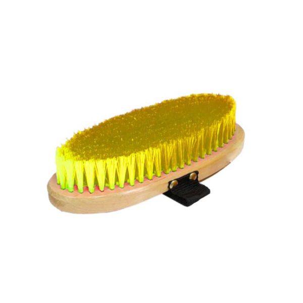 BRUZA DASLO MANGO MADERA CON CERDA FLUORESCENTE