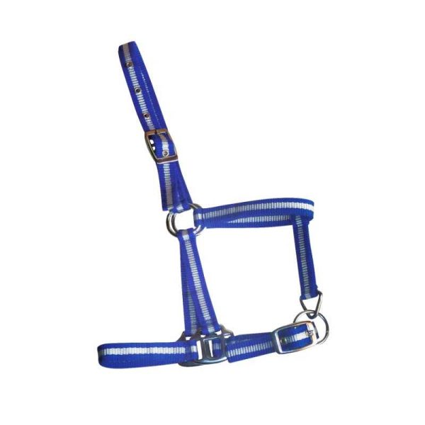 CABEZADA DE NYLON TAMAÑO POTRO CON 2 HEBILLAS