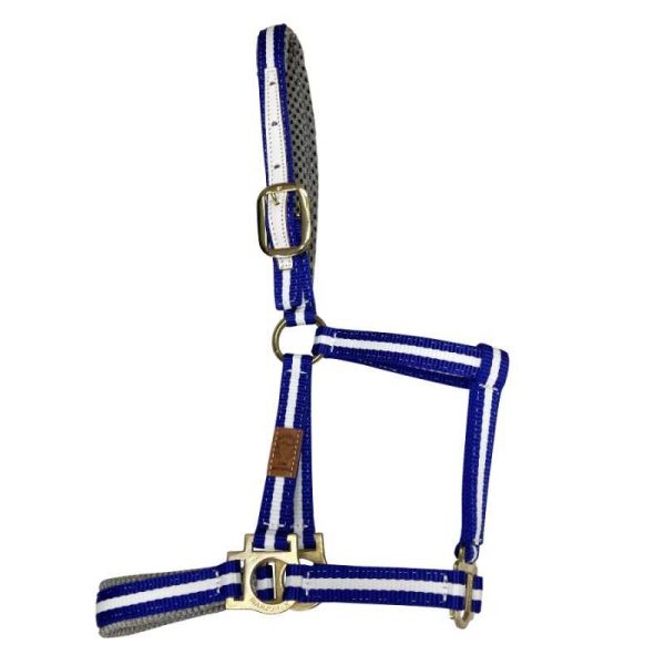 CABEZADA MARJOMAN DE NYLON DOBLE CON REFUERZOS DE CUERO