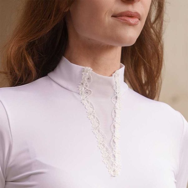 Camiseta de concurso Cavalliera AURA para mujer, manga corta