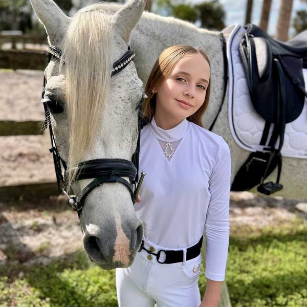 Camiseta de concurso CRYSTAL DROP KIDS para niños, manga larga