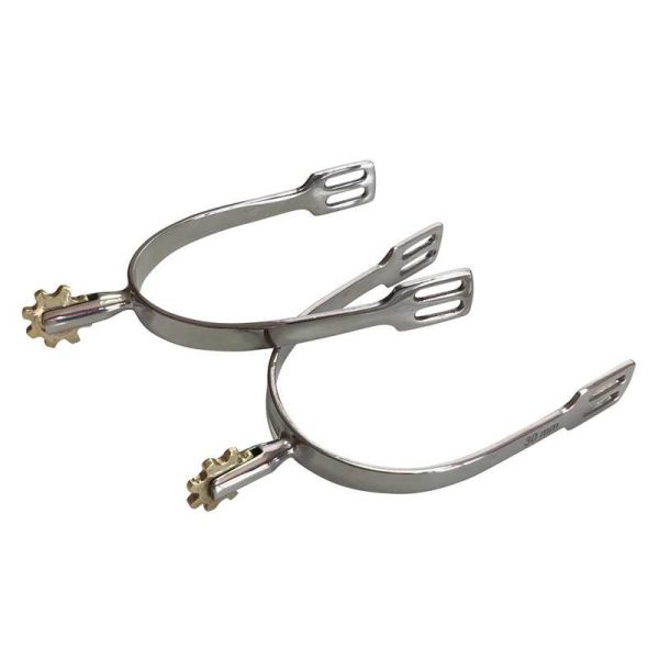 ESPUELA PLANA RULETA BRONCE INOX