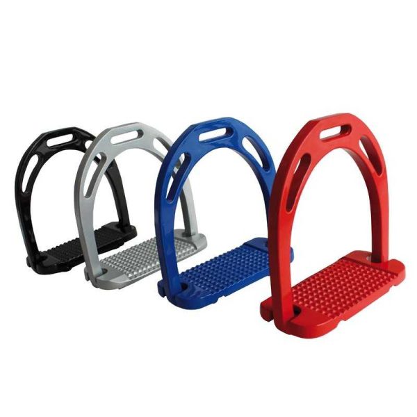 Estribo inglés de aluminio de 12 cm (par)