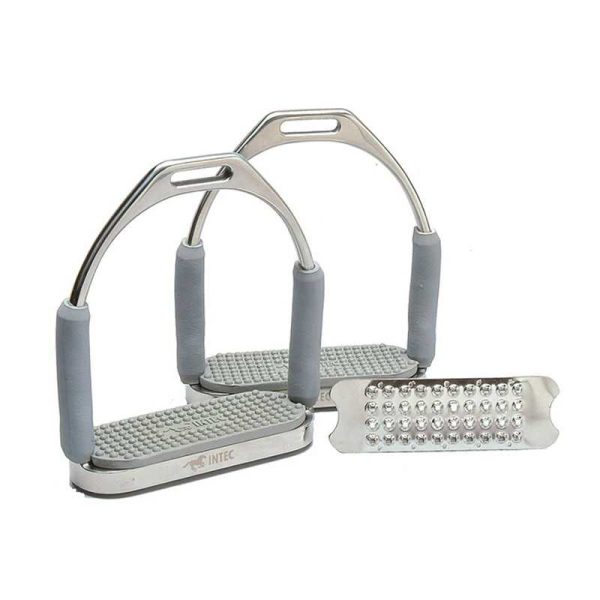 ESTRIBO SEIS ARTICULACIONES CON TACO DE GOMA MÁS TACO MET