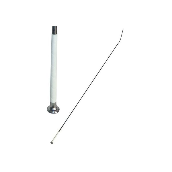 FUSTA DE DOMA CON EMPUÑADURA BLANCA REMATE METAL MONEDA