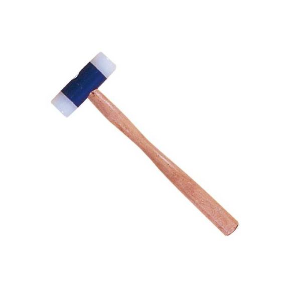 MARTILLO NYLON CON MANGO DE MADERA