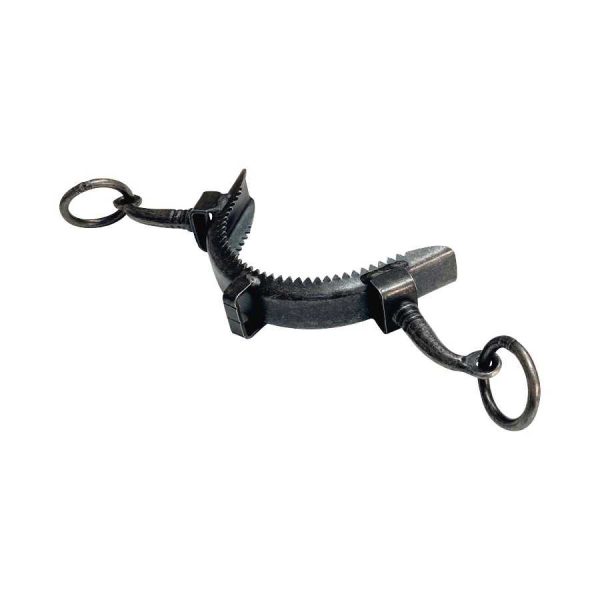 Serreta de muserola de fragua con dientes 2 pilares, chapa 2 mm